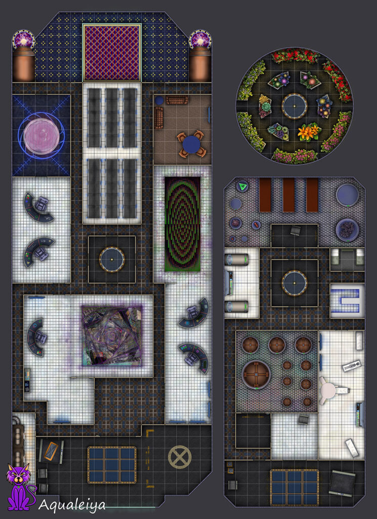 Orbital Research Platform Battlemap without labels